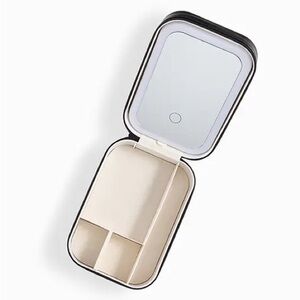 Travel Makeup Bag with LED Mirror